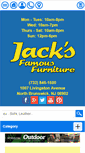 Mobile Screenshot of jacksfamousfurniture.com