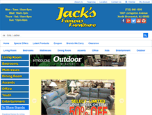 Tablet Screenshot of jacksfamousfurniture.com